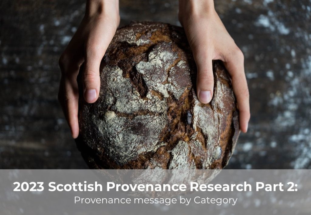 Scottish Provenance Research Part 2: Provenance message by category (Nov 23)
